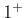 $1^+$