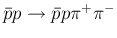 $\bar p p \to \bar p p \pi^+
          \pi^-$